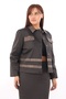 Women's Brown Seasonal Buttoned Paneled Piece Denim Set with Elastic Waist - 3