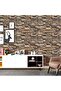 3D Self Adhesive Wall Paper Brick Stone Sticker for Bedroom Livingroom 45 x 300cm - 3