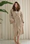 Wellsoft Plush Extra Soft Hooded Long Dressing Gown with Pocket Detail - 5