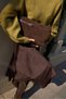 Zarela Women's Brown Real Suede Bag - 6