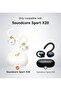 Case Compatible with Soundcore Sport X20,Rugged Shockproof Protective Headphone Cover with Cleaning Kit & Carabiner Keyring（White） - 2