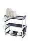 رف تجفيف الأطباق ثلاثي الطبقات
