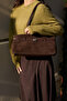Zarela Women's Brown Real Suede Bag - 2