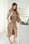 Wellsoft Plush Extra Soft Hooded Long Dressing Gown with Pocket Detail - 2