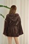 Wellsoft Plush Extra Soft Hooded Short Dressing Gown with Pocket Detail - 5