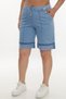Women's Indigo Summer Special Logo Stone Lace-Up Bermuda Shorts - 2
