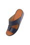 A E T Arabic Sandals For Men | Outdoor Mens Slippers | Open Toe | Genuine Milled Leather with Buckle - 3
