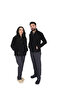 Bay Unisex Regular Fit Stand-Up Collar Zippered Pocket Fleece Cardigan