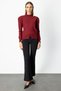 On Mock Neck Button Detailed Sweater - 7