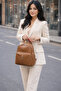 Casual Backpack Soft Leather Multi-Compartment