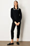 On Shirt Collar Accessory Detailed Knitwear Sweater - 7