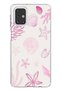 Samsung Galaxy M31S Compatible Pink Starfish and Shell Printed Silicone Case