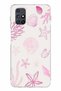 Samsung Galaxy M51 Compatible Pink Starfish and Shell Printed Silicone Case