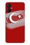 حافظة سيليكون متوافقة مع هاتف Tecno Spark 9 Pro مع خريطة تركيا وعلم تركيا مطبوع