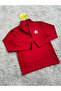 Unisex Star Half Zipper Scuba Fabric Sweatshirt - 3