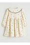 Mg trenden ecru baby collar ruffled girl's dress - 3