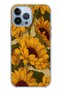 حافظة سيليكون متوافقة مع هاتف iPhone 13 PRO MAX باللون الأصفر الذهبي Sunflower Garden مطبوع