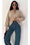 Button Detailed Balloon Sleeve Sweater - 2