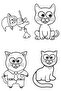 Cute Cat Coloring Pages (12 Pages A4) - 4