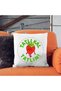 Sweetness Sweetie Written Strawberry Design Decorative Pillowcase – Fun Design, Hollow Out - 3