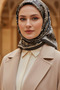 Women's Natural Scarf 95X95 Size Stylish Scarf