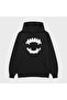Unisex Vampire Teeth Printed 3 Thread Ş Fleece-Lined Hoodie Sweatshirt