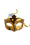 Glitter Embossed Gold Golden New Year Celebration Mask Glasses Luxury Party Accessory - 3