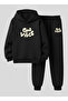 Unisex Children (Hooded) Sweatshirt - Tracksuit Set Good Vibess Printed 3 Thread Raised Lettering