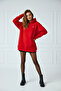 Unisex Soft Fabric Oversized Fleece Inside Hooded Small Hearts Printed Sweatshirt Hoodie - 7