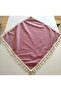 Organic Linen Natural Cotton Soft Easy Ironing Cream Fringed Tablecloth - 6