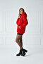 Unisex Soft Fabric Oversized Fleece Inside Hooded Small Hearts Printed Sweatshirt Hoodie - 4