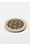 6 Pieces Wooden Tea and Coffee Coasters - 10 cm Special Design Laser Engraved Raw Mdf