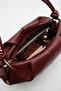 Women's Drawstring Knot Strap Detailed Zippered Lined Handbag and Shoulder Bag - 3