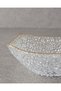 Yellow Giselle Glass Salad Bowl 25 cm Gold - 3