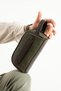 Men's Hand Bag Canvas Fabric Water Resistant Portfolio Style Hand Bag Shaving Cosmetic Bag 20*10 cm - 3