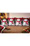 New Year's Patterned Set of 2 Premium Fabric Cushion Covers 43X43 cm – Christmas Themed Decorative Pillowcases - 6