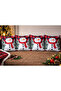 New Year's Patterned Set of 2 Premium Fabric Cushion Covers 43X43 cm – Christmas Themed Decorative Pillowcases - 5