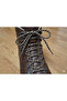 170 cm Boot Laces Black and White Patterned Outdoor Mountaineering Laces 1 Pair Tactical Boot Laces