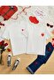 Valentine's Day for Couples Love Heart Key and Lock B Printed Duo T-Shirt - 4