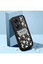 Realme C55 Compatible Flexible Black Silicone Shock Absorbing Phone Case Retro Pattern - 2