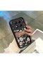 Xiaomi Redmi Note 14 Pro Plus+ 5g Compatible Flexible Black Silicone Shock Absorbing Phone Case Retro Pattern