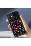 Xiaomi Mi 13 Lite Compatible Black Silicone Case Geometric Pattern Shock Absorbing Protection Case - 4