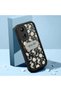 Xiaomi Redmi 13C Compatible Flexible Black Silicone Shock Absorbing Phone Case Retro Pattern - 2