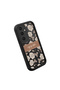 Samsung Galaxy S24 Plus Compatible Flexible Black Silicone Shock-Absorbing Phone Case Retro Pattern - 3