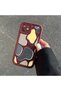 Xiaomi Mi 13 Lite Compatible Silicone Material Shockproof Simple Burgundy Color Case - 6