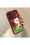 Tecno Spark 10 Pro Compatible Flexible Silicone Protection Burgundy Color Cartoon Case