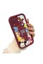 Samsung Galaxy M12/A12 Compatible Flexible Silicone Protection Burgundy Color Cartoon Case - 3