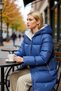 Women's Hooded Standard Sleeve Long Puffer Coat Functional Durable Quality Comfortable Casual - 4