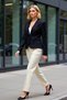Women's Fitted Jacket Collar Long Sleeve Plain Woven Functional Durable Quality Comfortable Modern