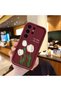 Samsung Galaxy S24 Ultra Compatible Flexible Silicone Protection Burgundy Color Tulip Case